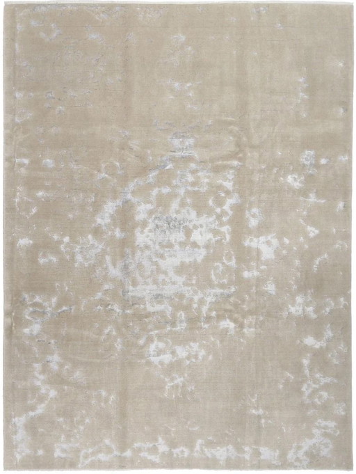 Designer Modern Tapijt Viscose Met Zijdeglans Kunstwerk Stuk 339 X 254 Cm