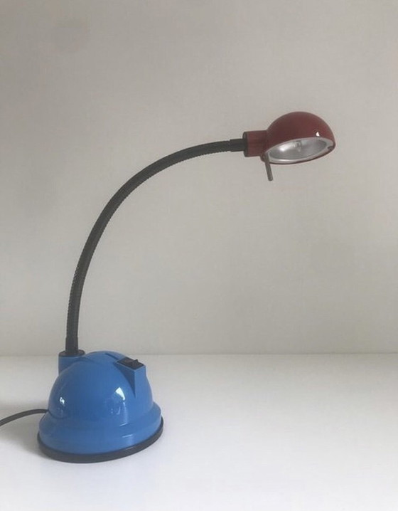 Image 1 of Vintage Memphis Stijl Bureaulamp "Nfk"