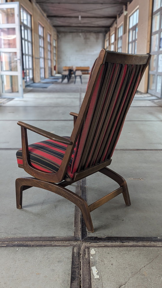 Image 1 of Vintage Deense Eikenhouten (Rocking Chair)