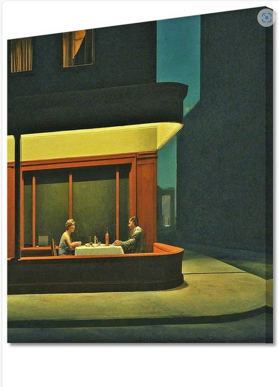 Image 1 of Edward Hopper----Late Night Dinner