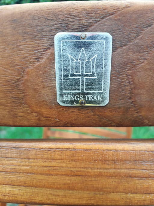 2 Kings Teak standenstoelen, inklapbaar