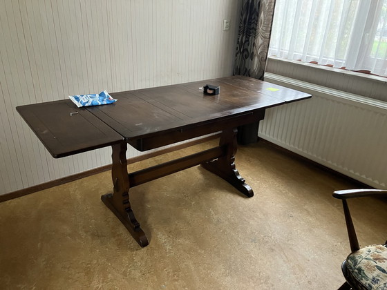 Image 1 of 6x Ercol stoel Plus Tafel