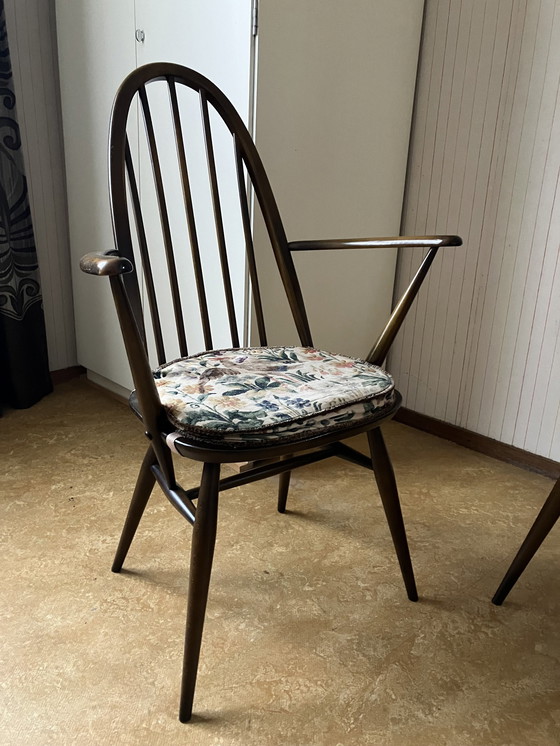 Image 1 of 6x Ercol stoel Plus Tafel