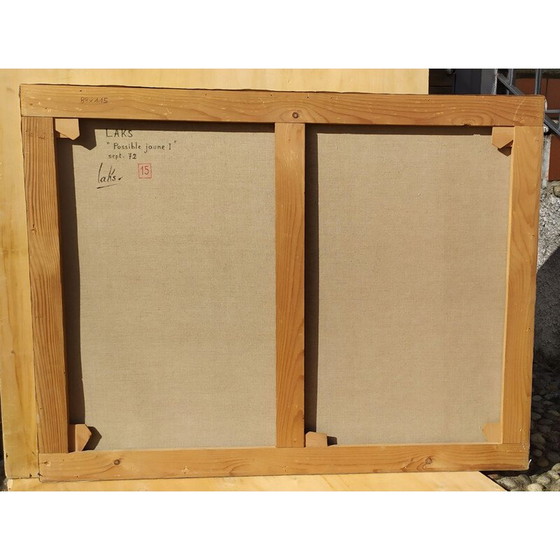 Image 1 of Vintage Acryl op canvas door Victor Laks, 1972