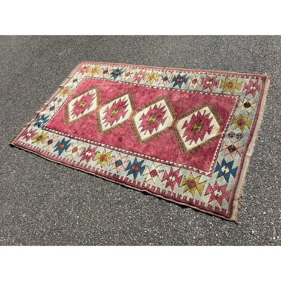 Image 1 of Vintage roze Perzisch tapijt, 1970
