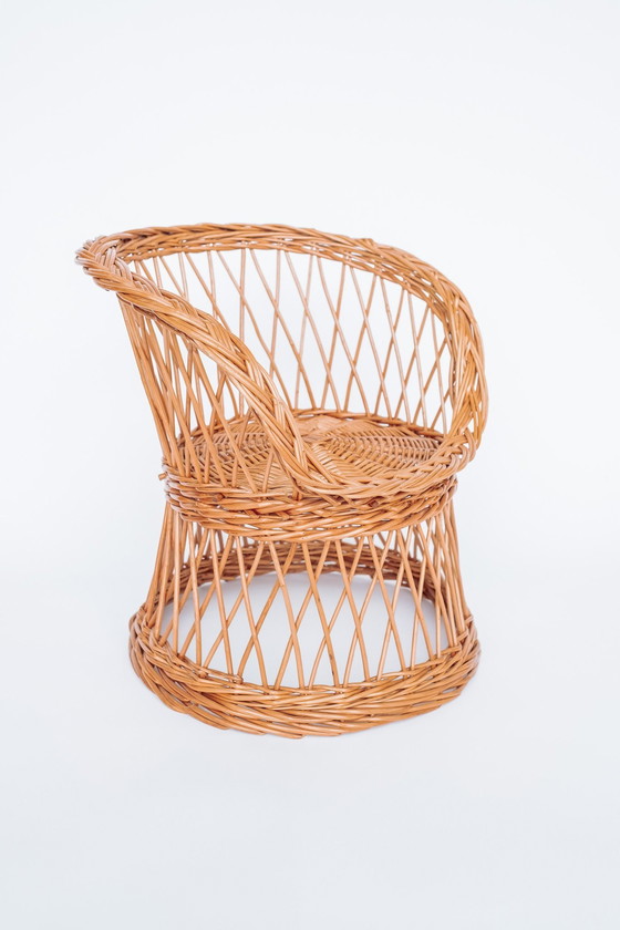 Image 1 of Vintage Rotan Kinderstoeltje