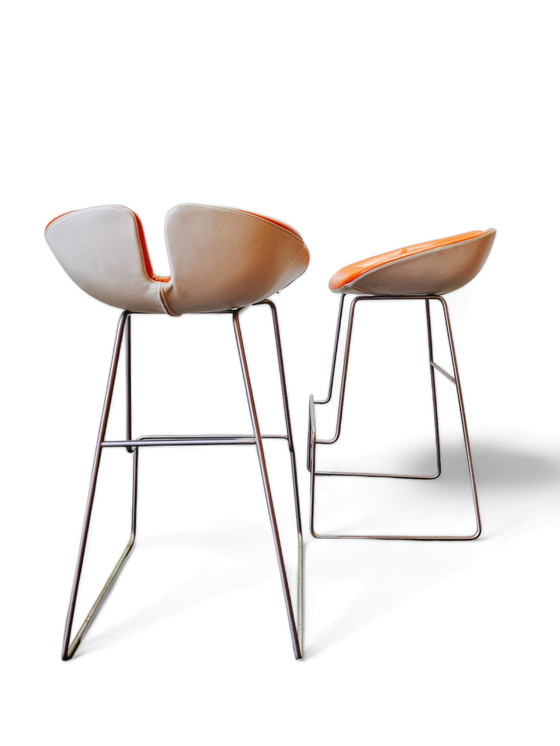 Image 1 of 2x Fjord Barstool by Patricia Urquiola for Moroso