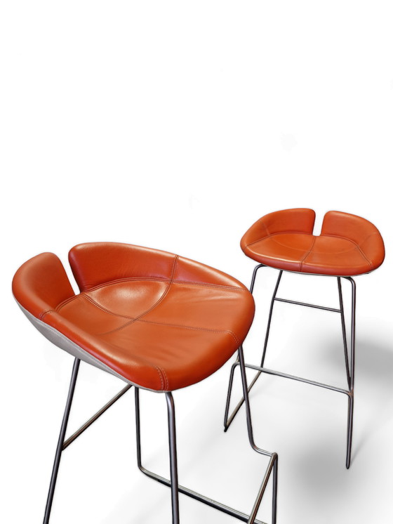 Image 1 of 2x Fjord Barstool by Patricia Urquiola for Moroso