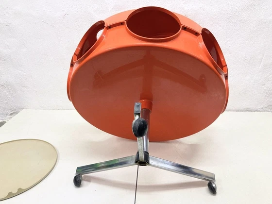 Image 1 of Curver Rotobar Ufo bar trolley 70s plastic ontwerp Space Age