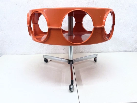 Image 1 of Curver Rotobar Ufo bar trolley 70s plastic ontwerp Space Age