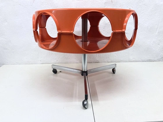 Image 1 of Curver Rotobar Ufo bar trolley 70s plastic ontwerp Space Age