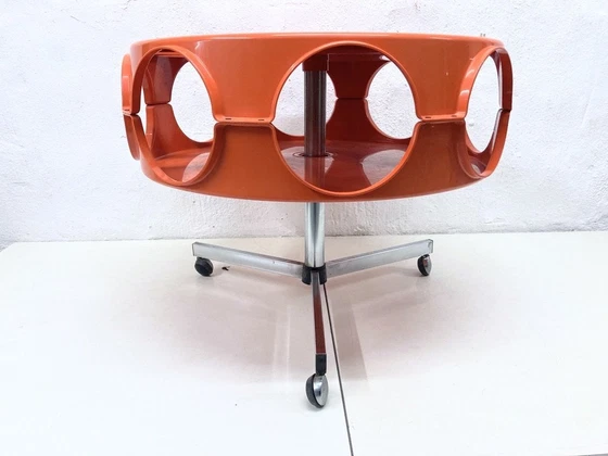 Image 1 of Curver Rotobar Ufo bar trolley 70s plastic ontwerp Space Age