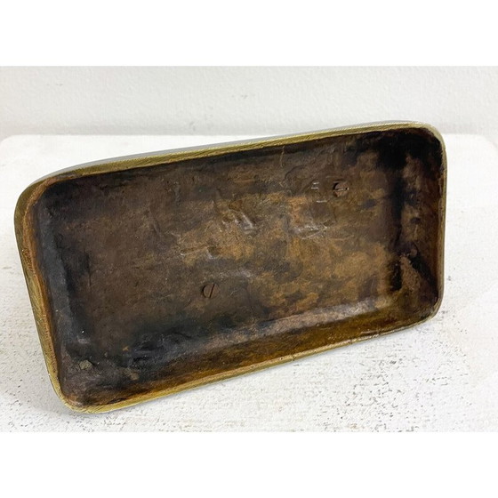 Image 1 of Vintage neushoorn sculptuur in brons door Antonio Amorgasti, 1928