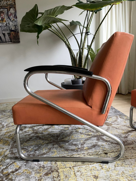 Image 1 of 2 vintage retro Lounche stoelen