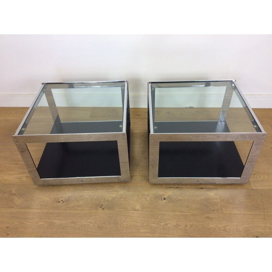 Image 1 of Paar vintage tafels van Richard Young voor Merrow Assicates, Engeland 1970