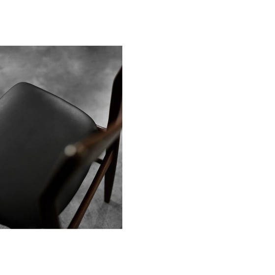 Image 1 of Set van 4 vintage Scandinavische eetkamerstoelen in beukenhout en palissander, Denemarken 1960