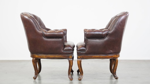 2 x Rundleren Chesterfield Armchair