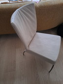 6 Montis Spica eetkamerstoelen, € 70 per stuk