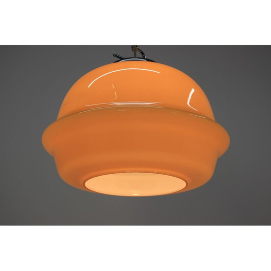 Image 1 of Vintage chroom en patina ophanging, 1980