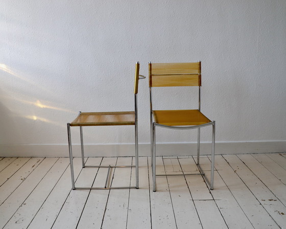 Image 1 of 2X Vintage Alias Spaghettistoelen, 1980 Giandomenico Belotti