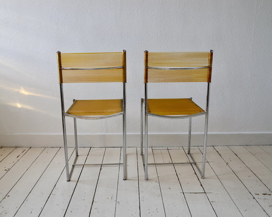 Image 1 of 2X Vintage Alias Spaghettistoelen, 1980 Giandomenico Belotti