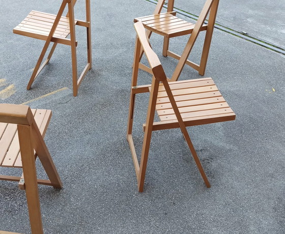 Image 1 of  4 x Aldo Jacober Trieste klapstoelen