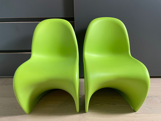 Image 1 of 2x Vitra Verner Panton Junior kinderstoel