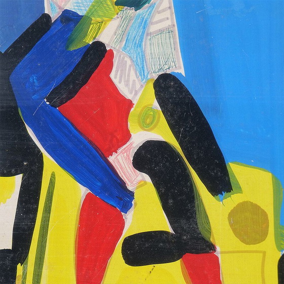 Image 1 of Vintage schilderij van Aldo Gentilini, 1970