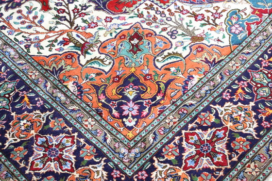 Image 1 of Origineel handgeknoopt Perzisch tapijt Tabriz 40 Raj Fijn 344 X 254 Cm Topconditie