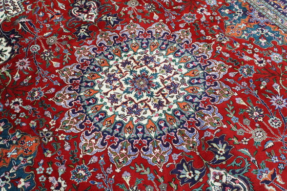 Image 1 of Origineel handgeknoopt Perzisch tapijt Tabriz 40 Raj Fijn 344 X 254 Cm Topconditie