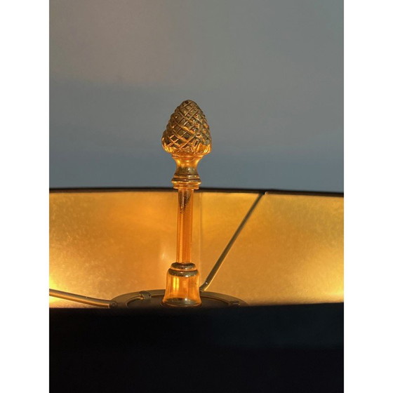 Image 1 of Paar vintage palmboom lampen in chroom en messing, Frankrijk 1970