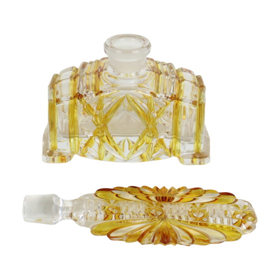 Image 1 of Amberkleurige Parfum Toiletset Kristal 