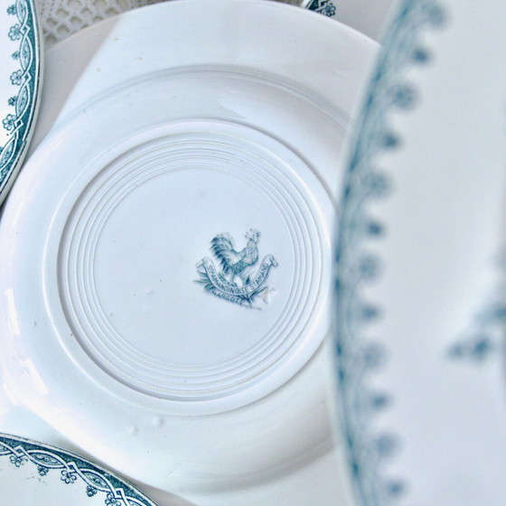 Image 1 of Antieke borden Terre De Fer St Amand "Margot" Collectie