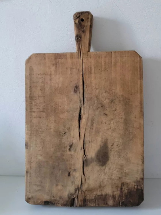 Image 1 of Zeer grote antieke olijfhouten snijplank