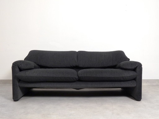 Cassina Maralunga 2,5 Seater Bicolore Black/Grey