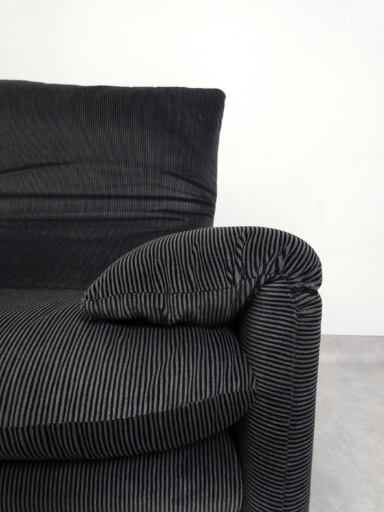 Image 1 of Cassina Maralunga 2,5 Seater Bicolore Black/Grey