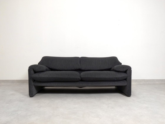 Image 1 of Cassina Maralunga 2,5 Seater Bicolore Black/Grey