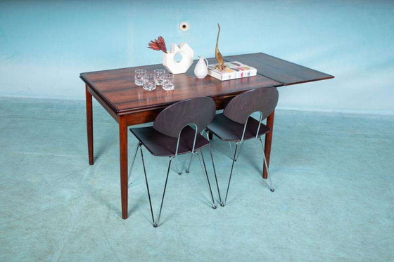 Image 1 of Vintage Deens design eettafel uitschuifbaar, rosewood table