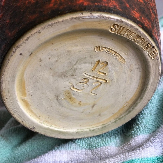 Image 1 of Vintage aardewerk vaas voor Silberdistel Ceramics, Duitsland 1950
