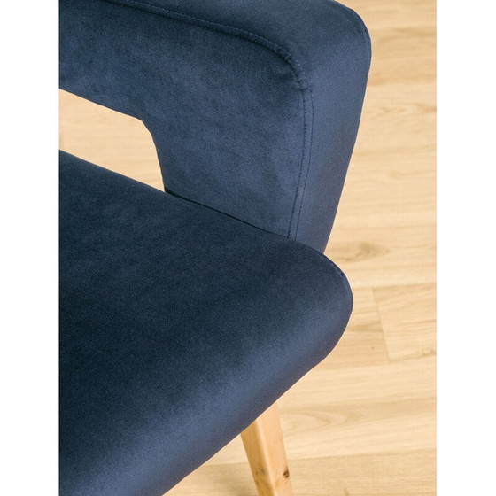 Image 1 of Paar vintage fluwelen fauteuils van Jitona, Tsjecho-Slowakije 1960