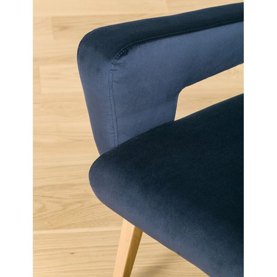 Image 1 of Paar vintage fluwelen fauteuils van Jitona, Tsjecho-Slowakije 1960