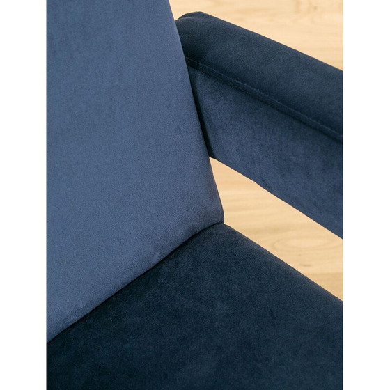 Image 1 of Paar vintage fluwelen fauteuils van Jitona, Tsjecho-Slowakije 1960