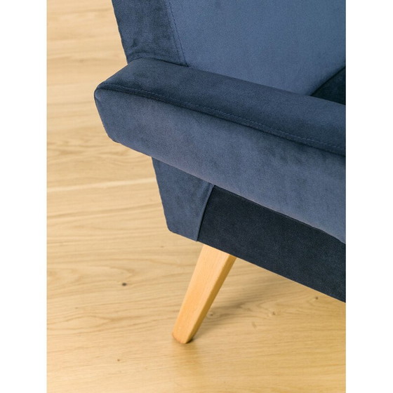 Image 1 of Paar vintage fluwelen fauteuils van Jitona, Tsjecho-Slowakije 1960