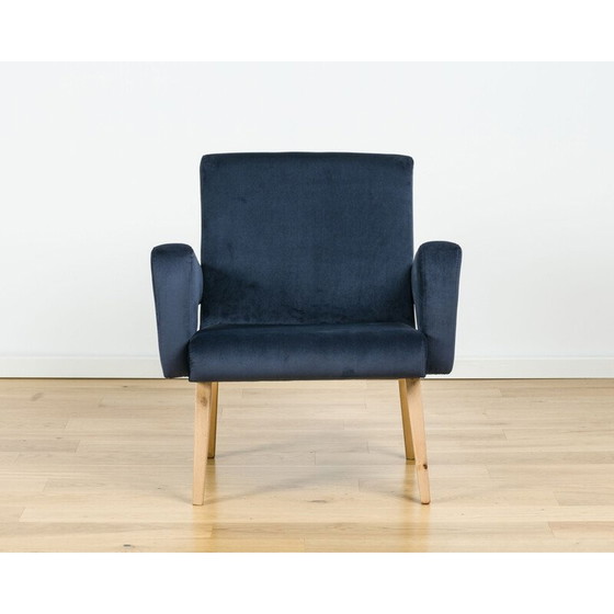 Image 1 of Paar vintage fluwelen fauteuils van Jitona, Tsjecho-Slowakije 1960