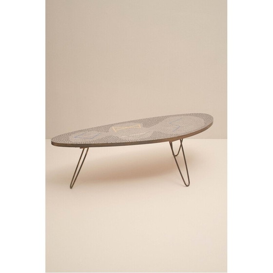 Image 1 of Vintage salontafel van Berthold Muller Oerlinghausen voor Berthold Muller Mosaikwerkstatten, jaren 1960