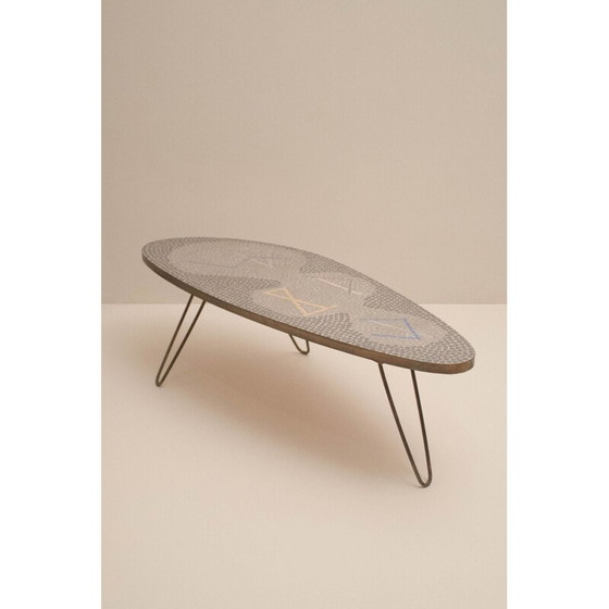 Image 1 of Vintage salontafel van Berthold Muller Oerlinghausen voor Berthold Muller Mosaikwerkstatten, jaren 1960
