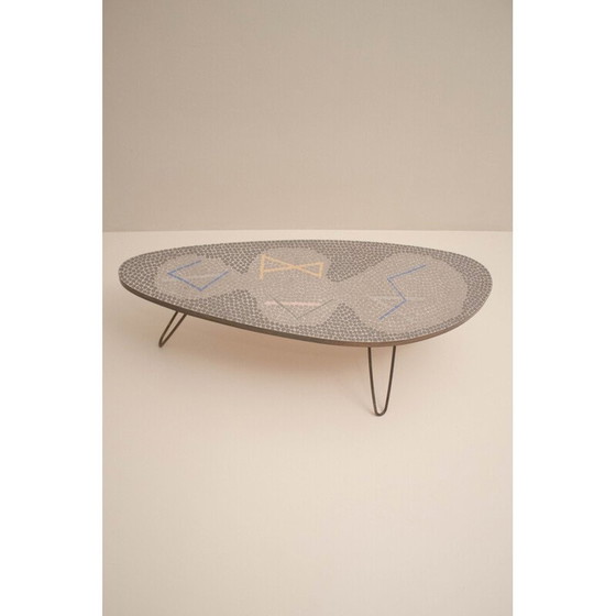 Image 1 of Vintage salontafel van Berthold Muller Oerlinghausen voor Berthold Muller Mosaikwerkstatten, jaren 1960