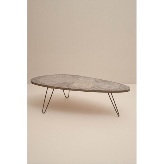 Image 1 of Vintage salontafel van Berthold Muller Oerlinghausen voor Berthold Muller Mosaikwerkstatten, jaren 1960