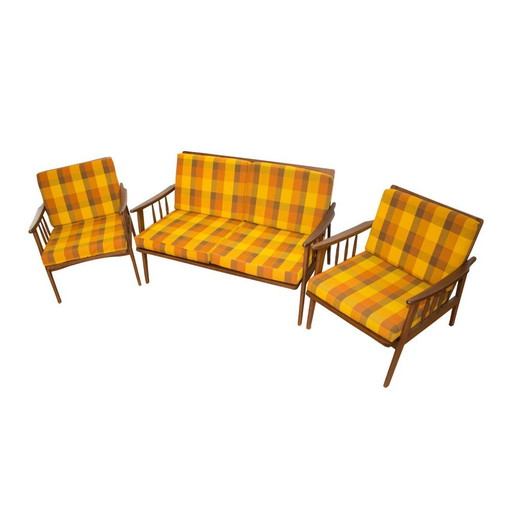 Set sofa en fauteuil uit Mid Century, Frankrijk, 1950S