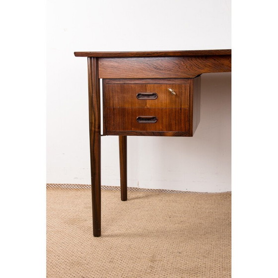 Image 1 of Vintage palissander en messing bureau van Arne Vodder voor Sibast Furniture, Denemarken 1960